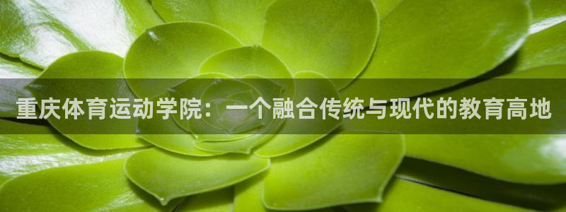 尊龙凯时人生就是：重庆体育运动学院：